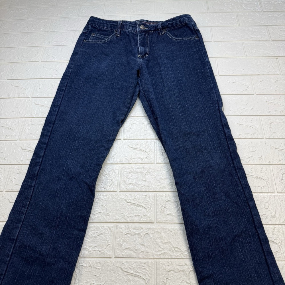 Dickies Womens 6R Blue Jeans Relaxed Flannel Lined Cotton Denim FD117SVB
